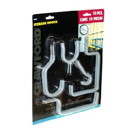 Crawford Products 10-Pack Stor Hook Pack, MN OR10